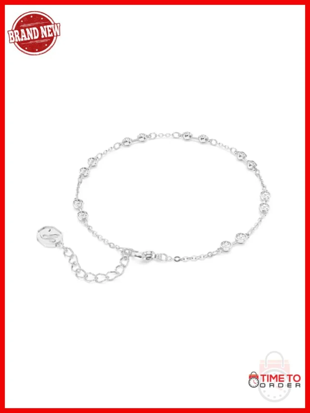 Swarovski Remix Strand Bracelet - Rhodium Finish, Crystal, Lobster Claw